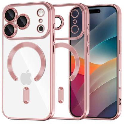 MagSafe-deksel for Apple iPhone 17 Pro, Techsuit, Luxury Crystal, Rosa
