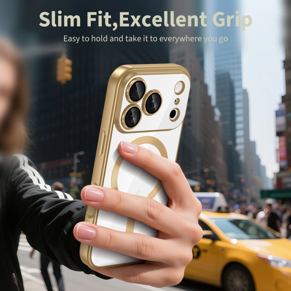 MagSafe-deksel for Apple iPhone 17 Pro, Techsuit, Luxury Crystal, Lys Grønn
