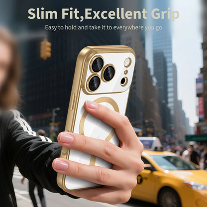 MagSafe-deksel for Apple iPhone 17 Pro, Techsuit, Luxury Crystal, Mørkegrønn