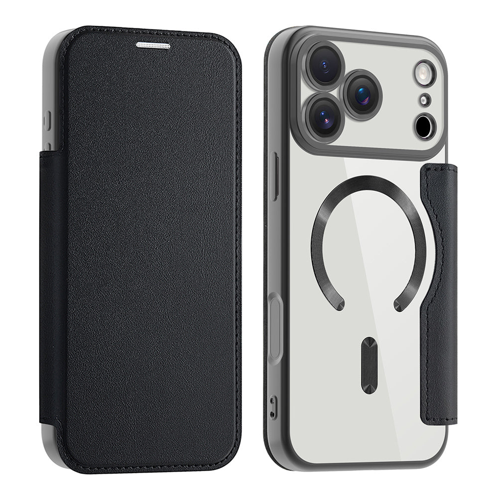 MagSafe-deksel for Apple iPhone 17 Pro, Techsuit, SmartMag Book, Svart