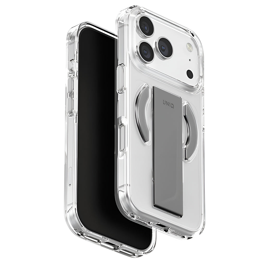 MagSafe-deksel for Apple iPhone 17 Pro, UNIQ, Heldro Air MagClick, Transparent Grå