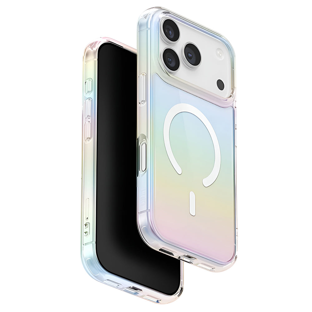MagSafe-deksel for Apple iPhone 17 Pro, UNIQ, Iridescia MagClick, Flerfarget