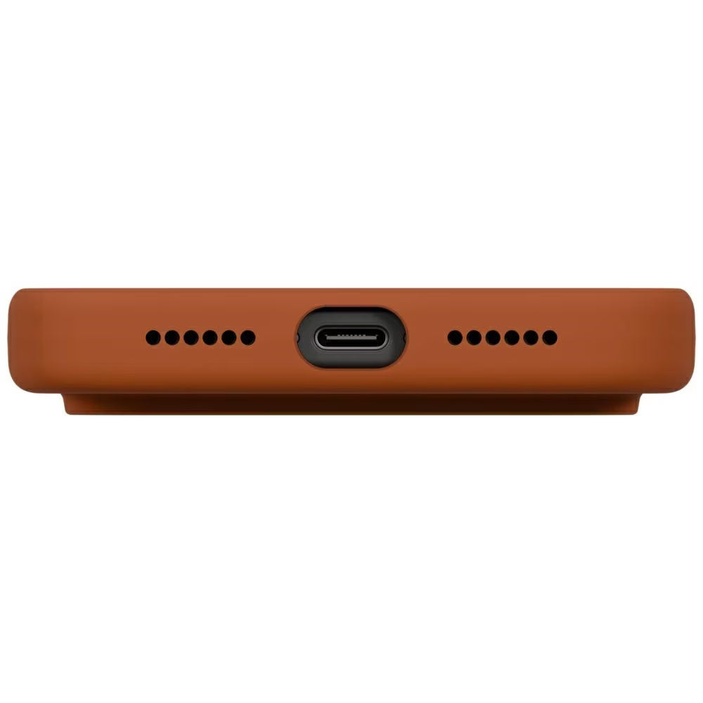 MagSafe-deksel for Apple iPhone 17 Pro, UNIQ, Lino MagClick, Mørk Oransje