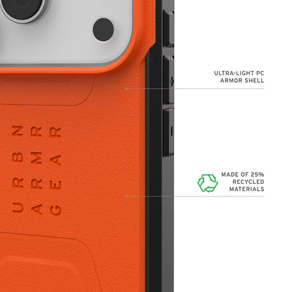 MagSafe-deksel for Apple iPhone 17 Pro, Urban Armor Gear, Civilian, Oransje