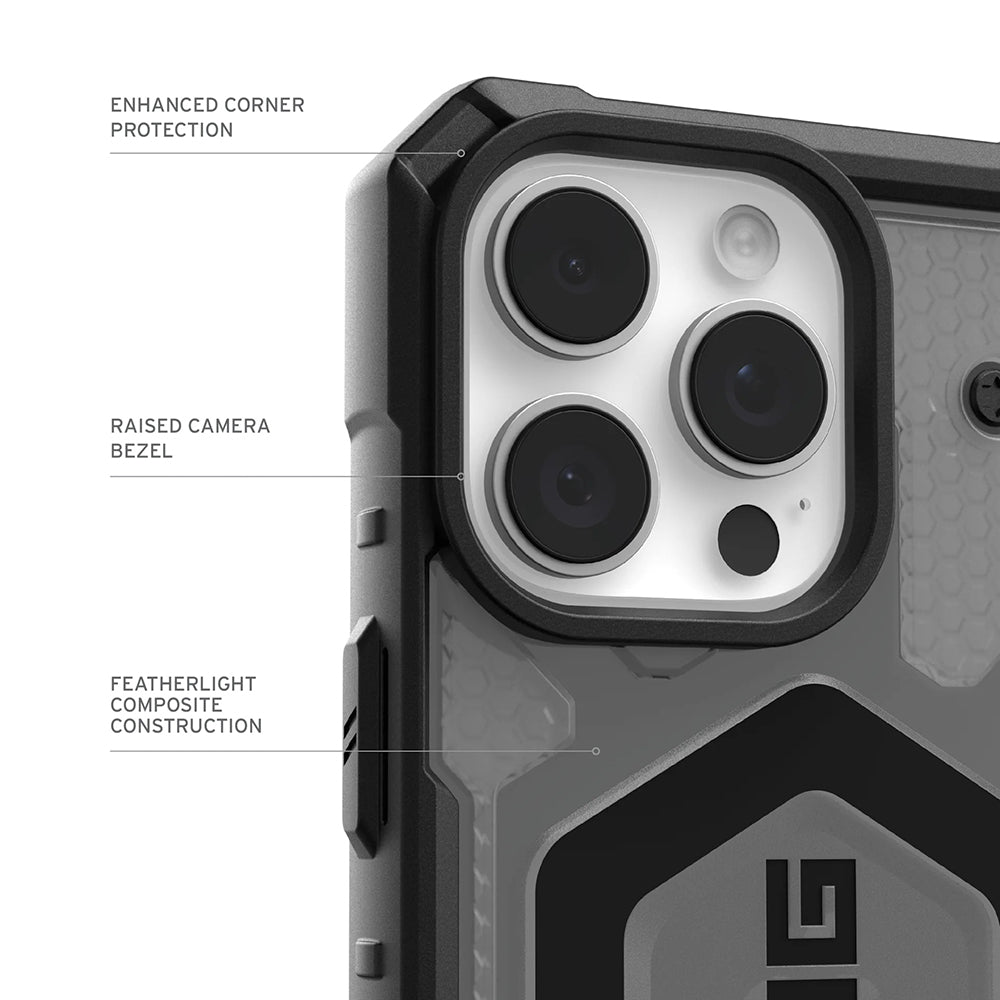 MagSafe-deksel for Apple iPhone 17 Pro, Urban Armor Gear, Pathfinder Clear, Grå