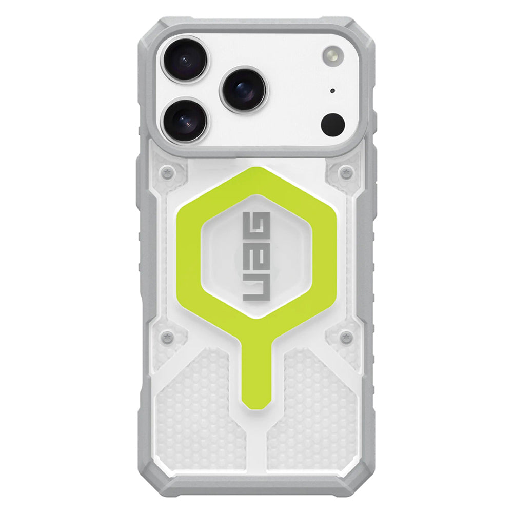MagSafe-deksel for Apple iPhone 17 Pro, Urban Armor Gear, Pathfinder Clear, Grønn