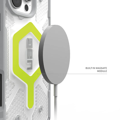 MagSafe-deksel for Apple iPhone 17 Pro, Urban Armor Gear, Pathfinder Clear, Grønn