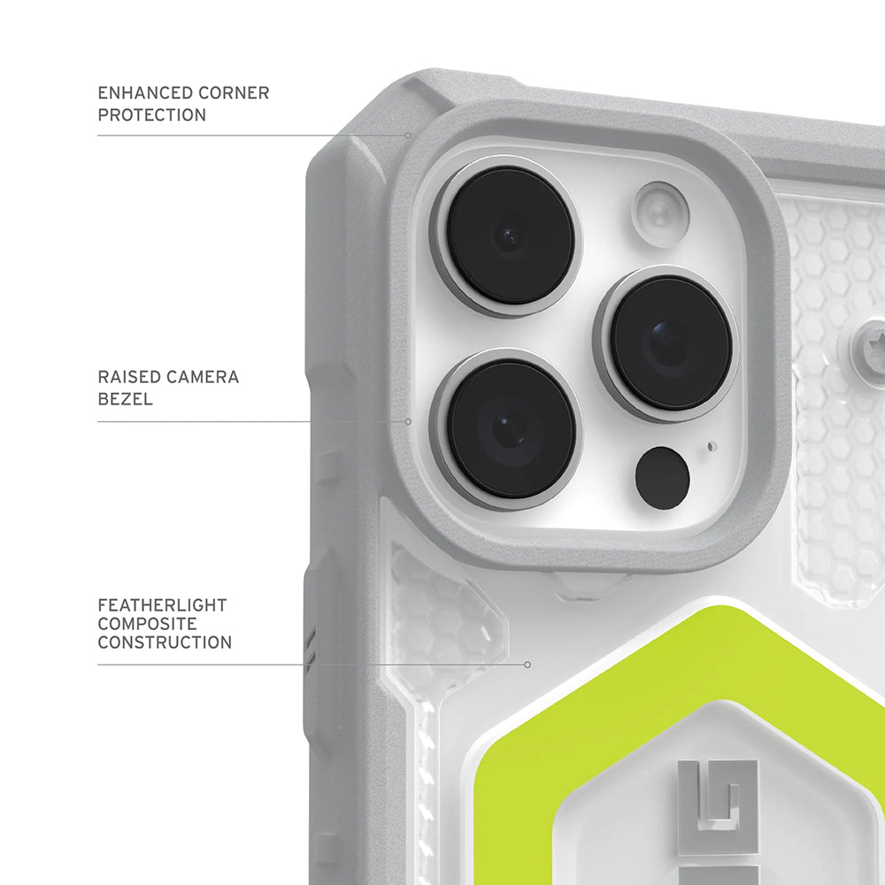MagSafe-deksel for Apple iPhone 17 Pro, Urban Armor Gear, Pathfinder Clear, Grønn