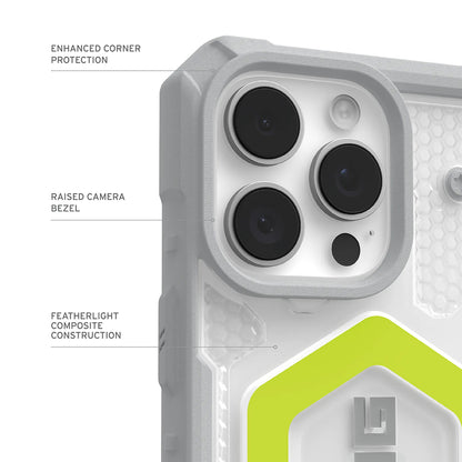 MagSafe-deksel for Apple iPhone 17 Pro, Urban Armor Gear, Pathfinder Clear, Grønn