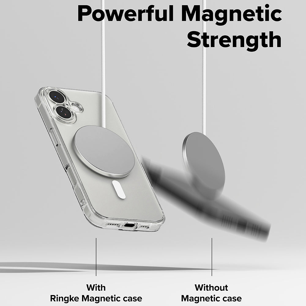 MagSafe-deksel for Apple iPhone 17, Ringke, Fusion, Matt Transparent