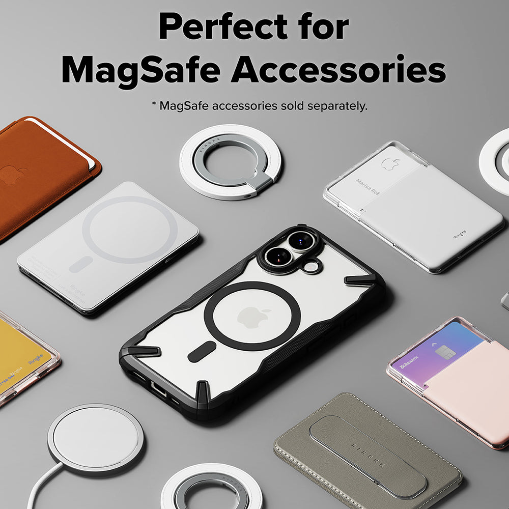 MagSafe-deksel for Apple iPhone 17, Ringke, Fusion X, Svart