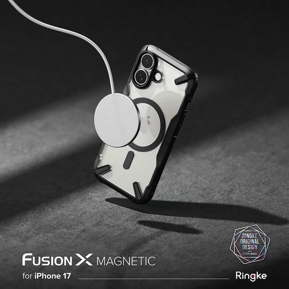 MagSafe-deksel for Apple iPhone 17, Ringke, Fusion X, Svart