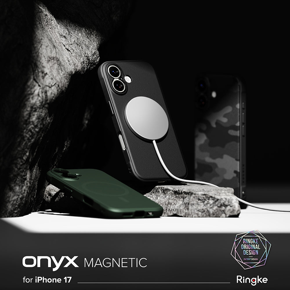 MagSafe-deksel for Apple iPhone 17, Ringke, Onyx, Svart