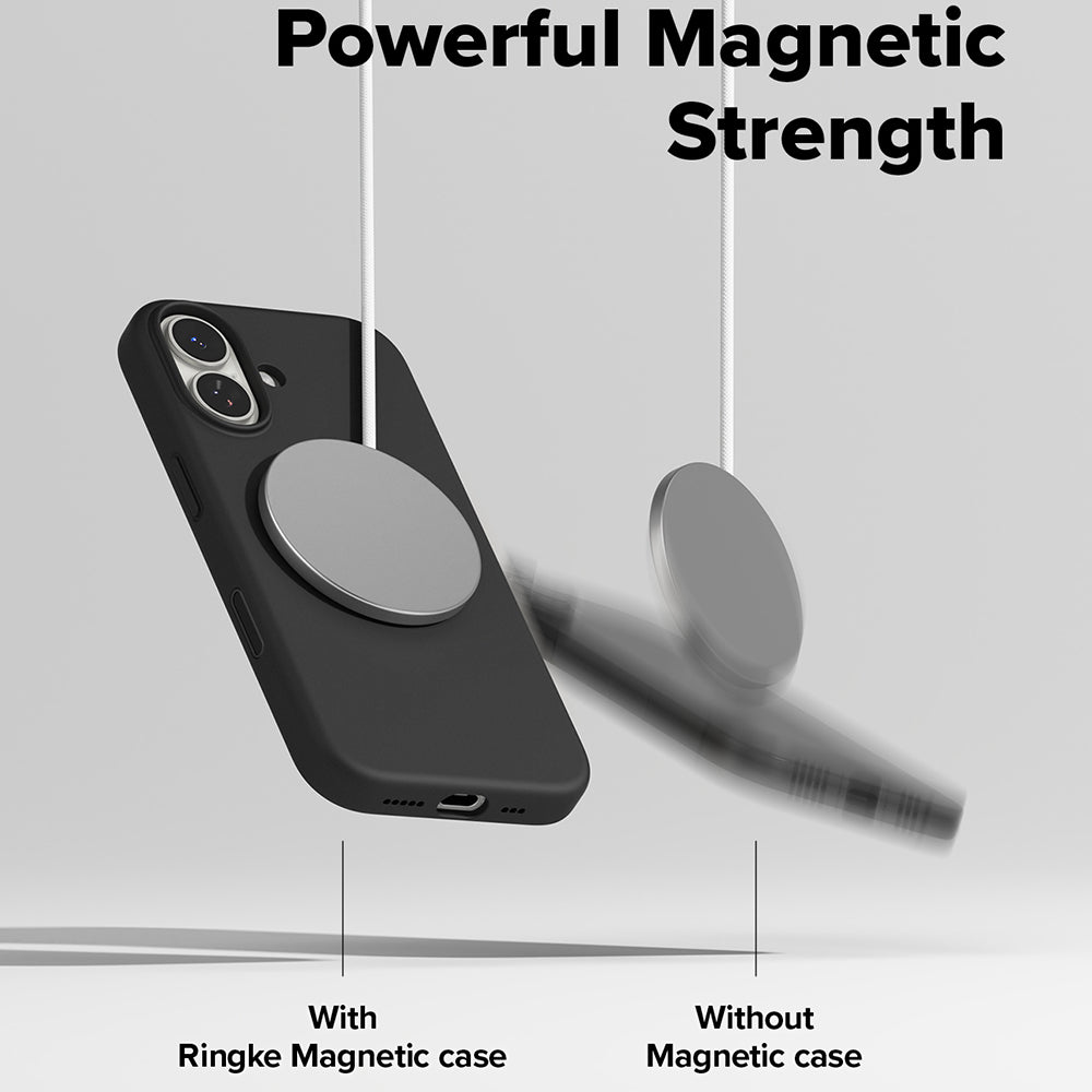MagSafe-deksel for Apple iPhone 17, Ringke, Silikon, Svart
