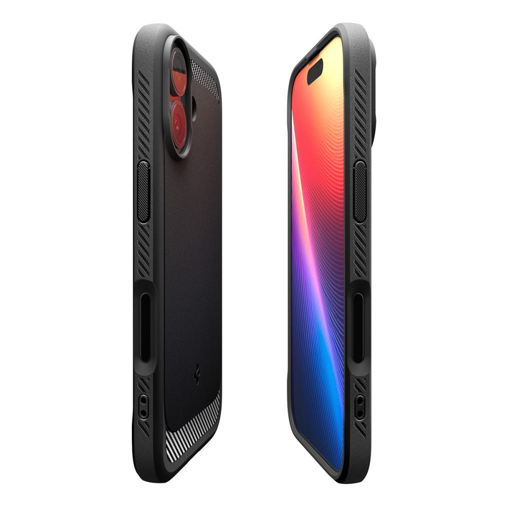 MagSafe-deksel for Apple iPhone 17, Spigen, Rugged Armor, Matt Svart