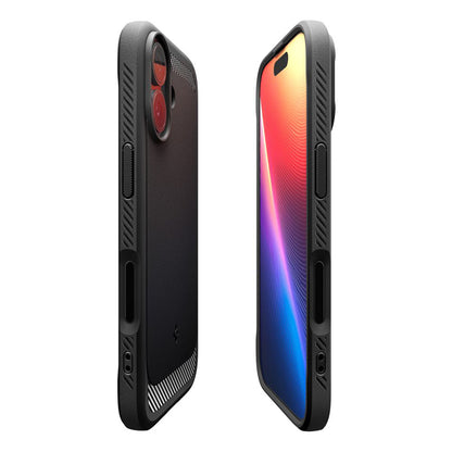MagSafe-deksel for Apple iPhone 17, Spigen, Rugged Armor, Matt Svart