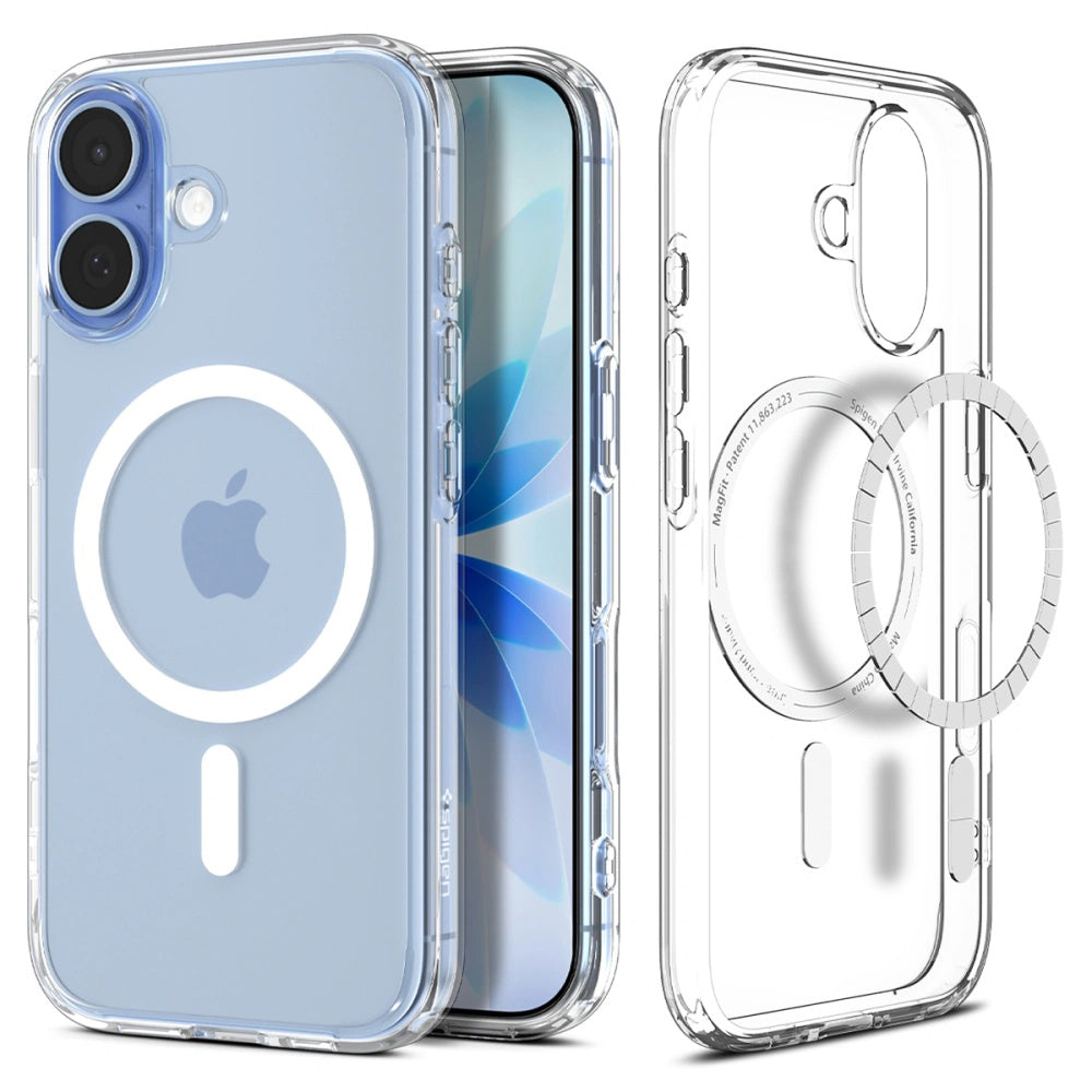 MagSafe-deksel for Apple iPhone 17, Spigen, Ultra Hybrid, Hvit