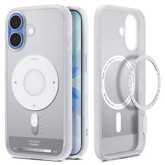 MagSafe-deksel for Apple iPhone 17, Spigen, Ultra Hybrid Classic, Sølv