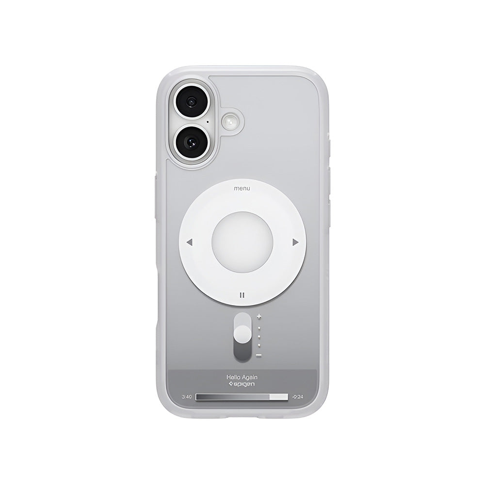 MagSafe-deksel for Apple iPhone 17, Spigen, Ultra Hybrid Classic, Sølv