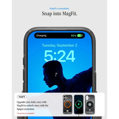 MagSafe-deksel for Apple iPhone 17, Spigen, Ultra Hybrid Classic, Svart