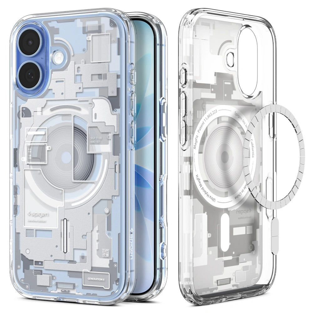 MagSafe-deksel for Apple iPhone 17, Spigen, Ultra Hybrid Zero One, Hvit