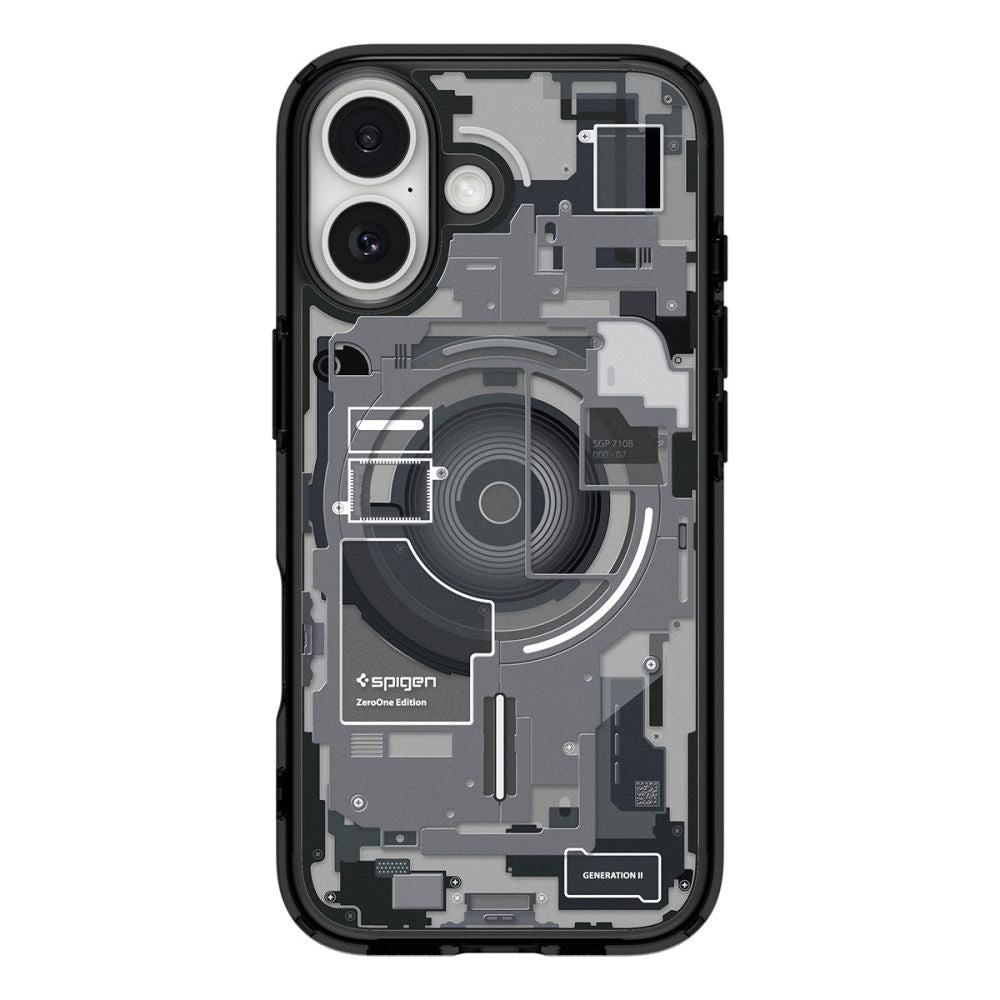 MagSafe-deksel for Apple iPhone 17, Spigen, Ultra Hybrid Zero One, Svart