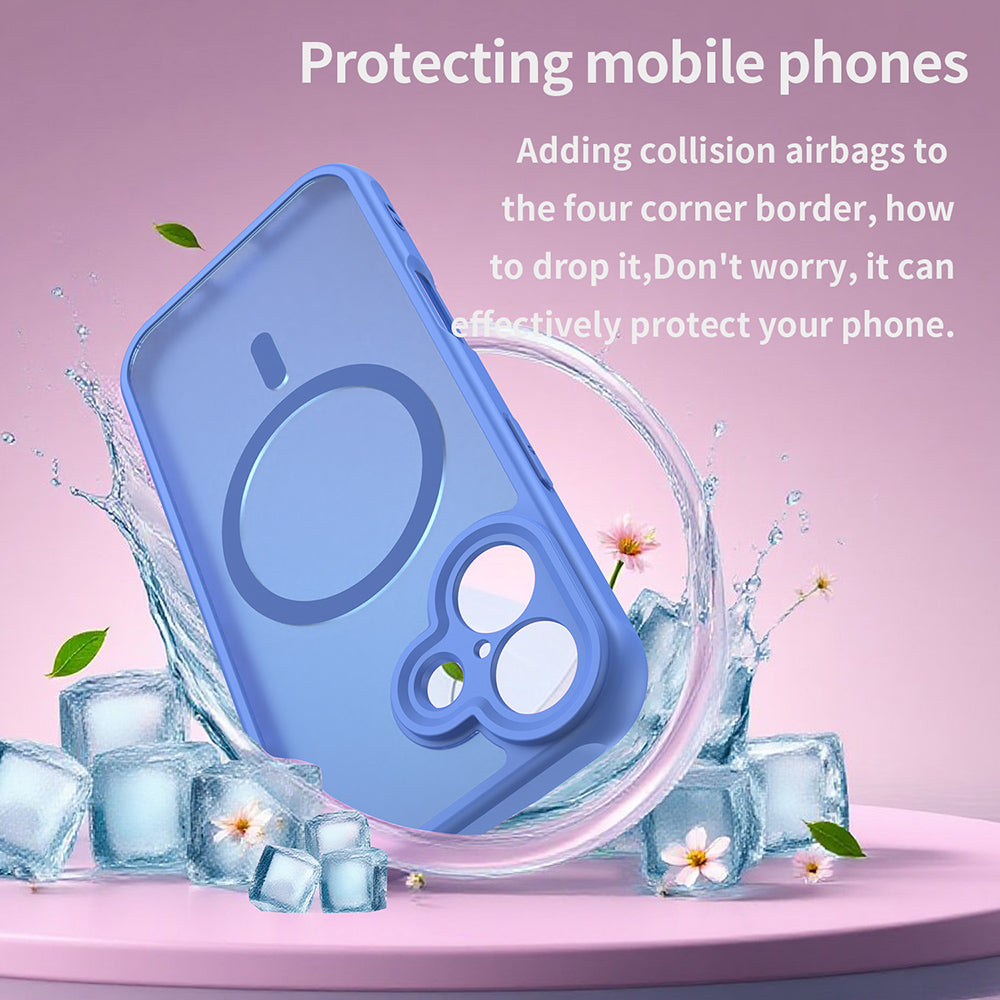 MagSafe-deksel for Apple iPhone 17, Techsuit, HaloFrost II, Blå