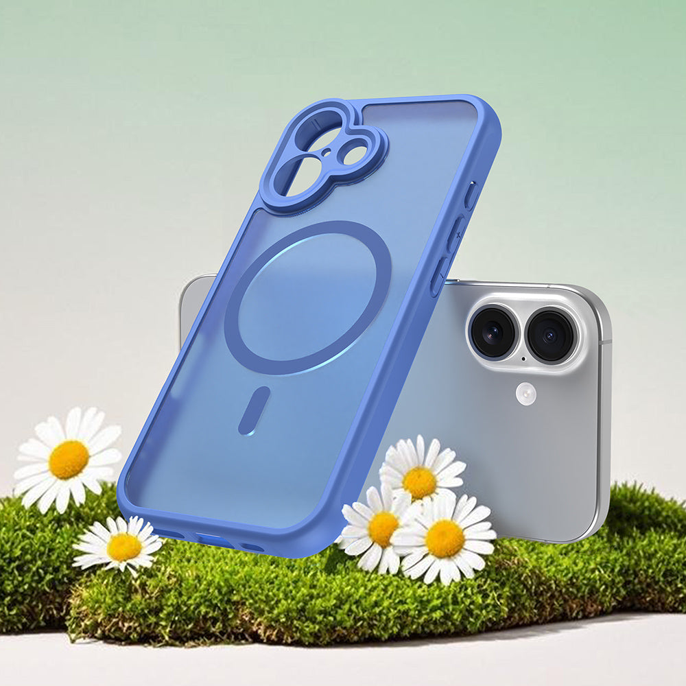 MagSafe-deksel for Apple iPhone 17, Techsuit, HaloFrost II, Blå