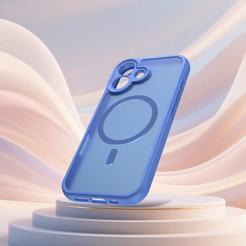 MagSafe-deksel for Apple iPhone 17, Techsuit, HaloFrost II, Blå