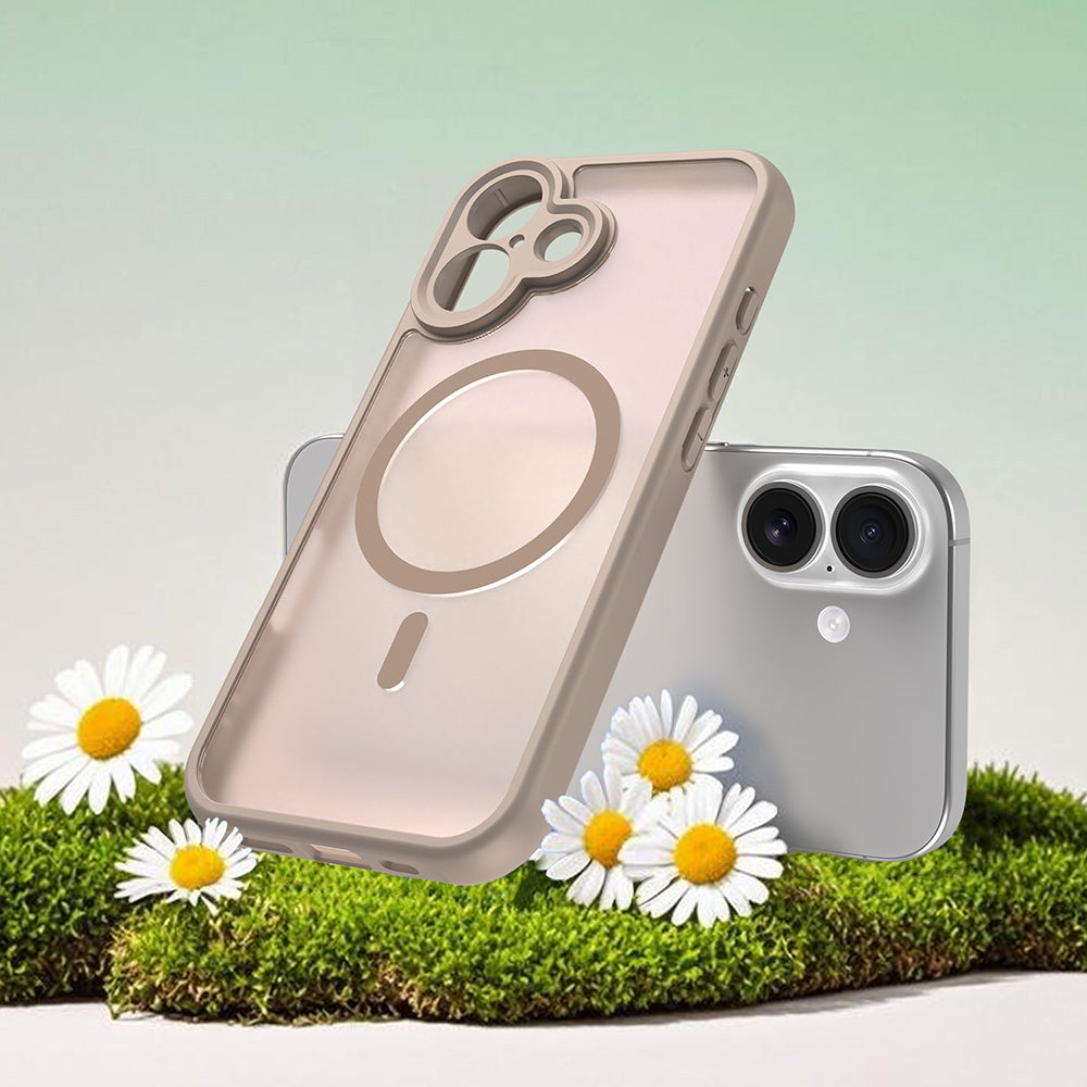 MagSafe-deksel for Apple iPhone 17, Techsuit, HaloFrost II, Gull