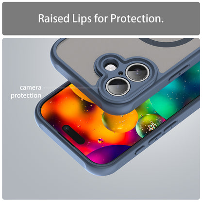 MagSafe-deksel for Apple iPhone 17, Techsuit, HaloFrost II, Marineblå