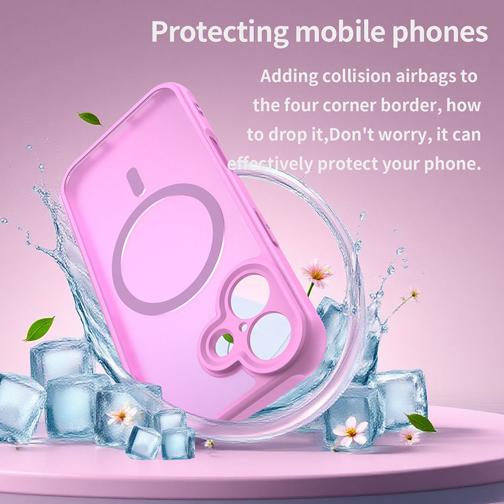 MagSafe-deksel for Apple iPhone 17, Techsuit, HaloFrost II, Rosa