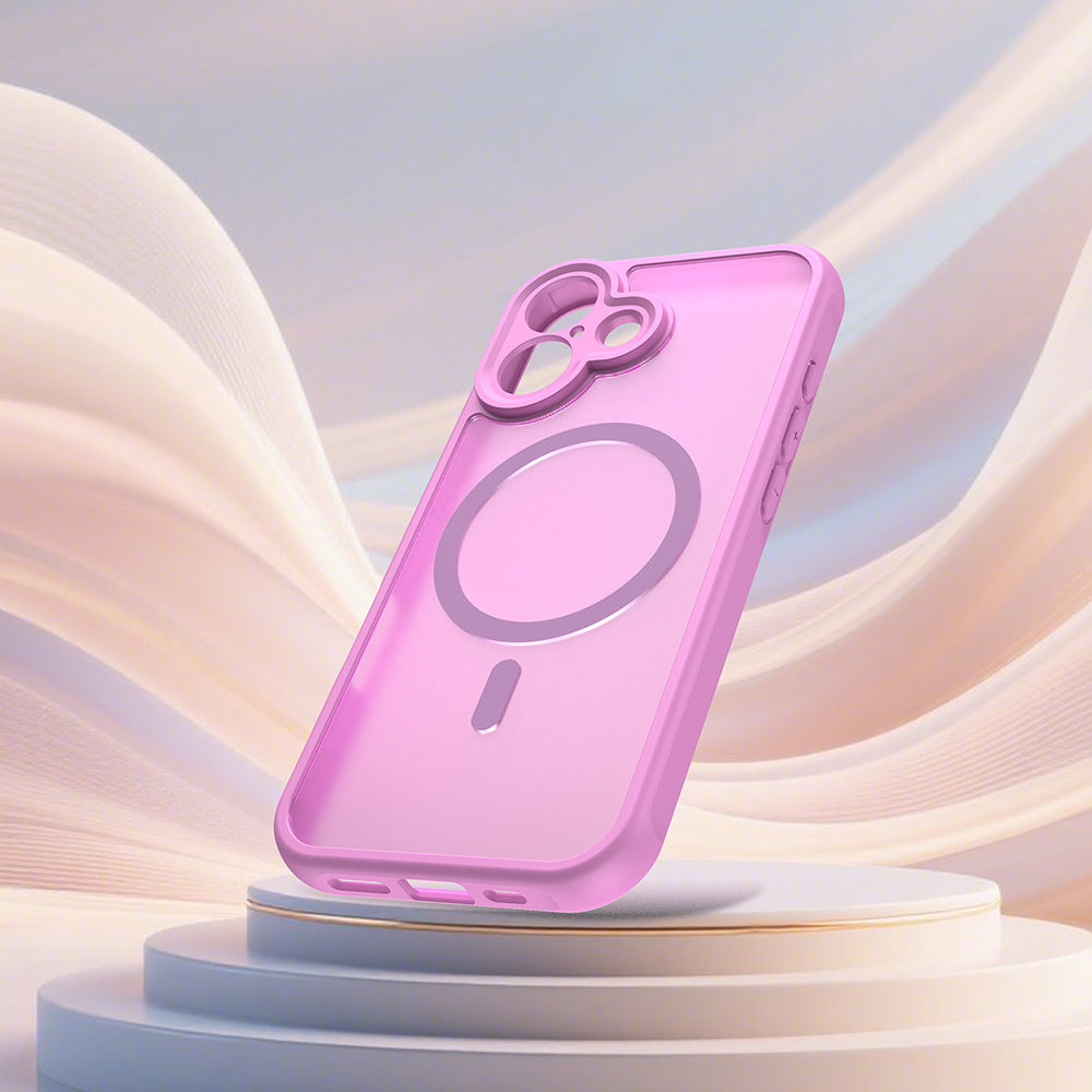 MagSafe-deksel for Apple iPhone 17, Techsuit, HaloFrost II, Rosa