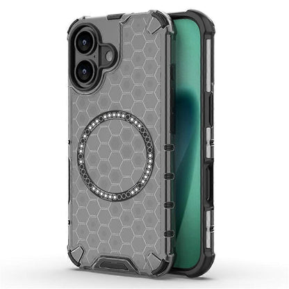 MagSafe deksel for Apple iPhone 17, Techsuit, HoneyComb Shield, Svart