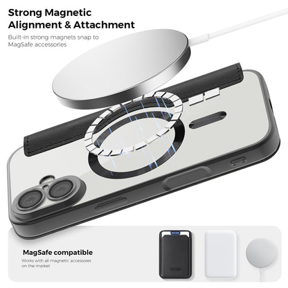 MagSafe-deksel for Apple iPhone 17, Techsuit, SmartMag Book, Blå
