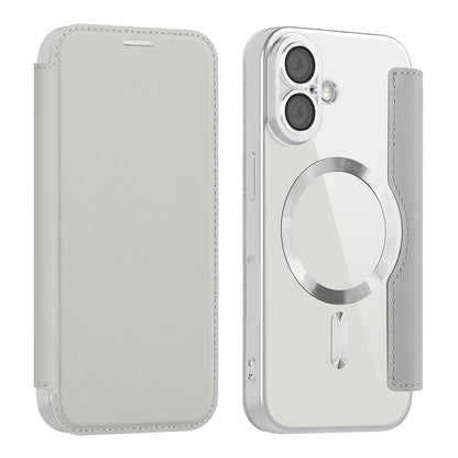 MagSafe-deksel for Apple iPhone 17, Techsuit, SmartMag Book, Grå