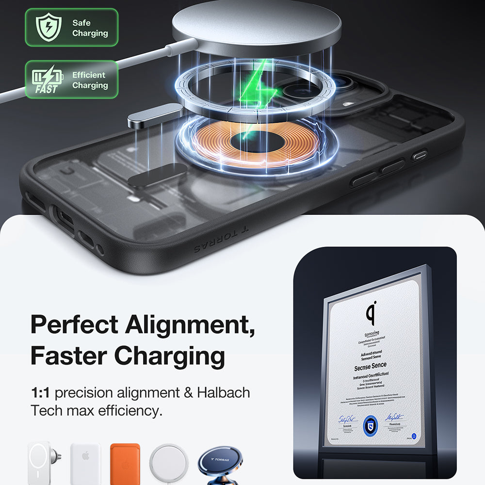 MagSafe-deksel for Apple iPhone 17, Torras, Guardian, Svart