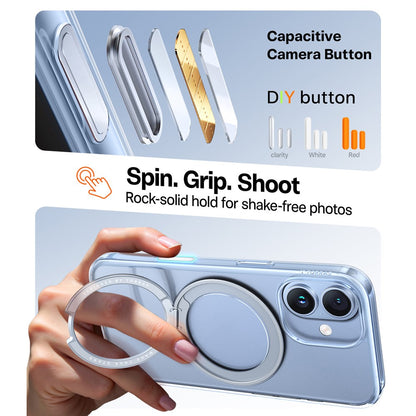 MagSafe-deksel for Apple iPhone 17, Torras, Ostand Pro, Gjennomsiktig
