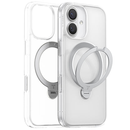 MagSafe-deksel for Apple iPhone 17, Torras, Ostand Spin, Gjennomsiktig