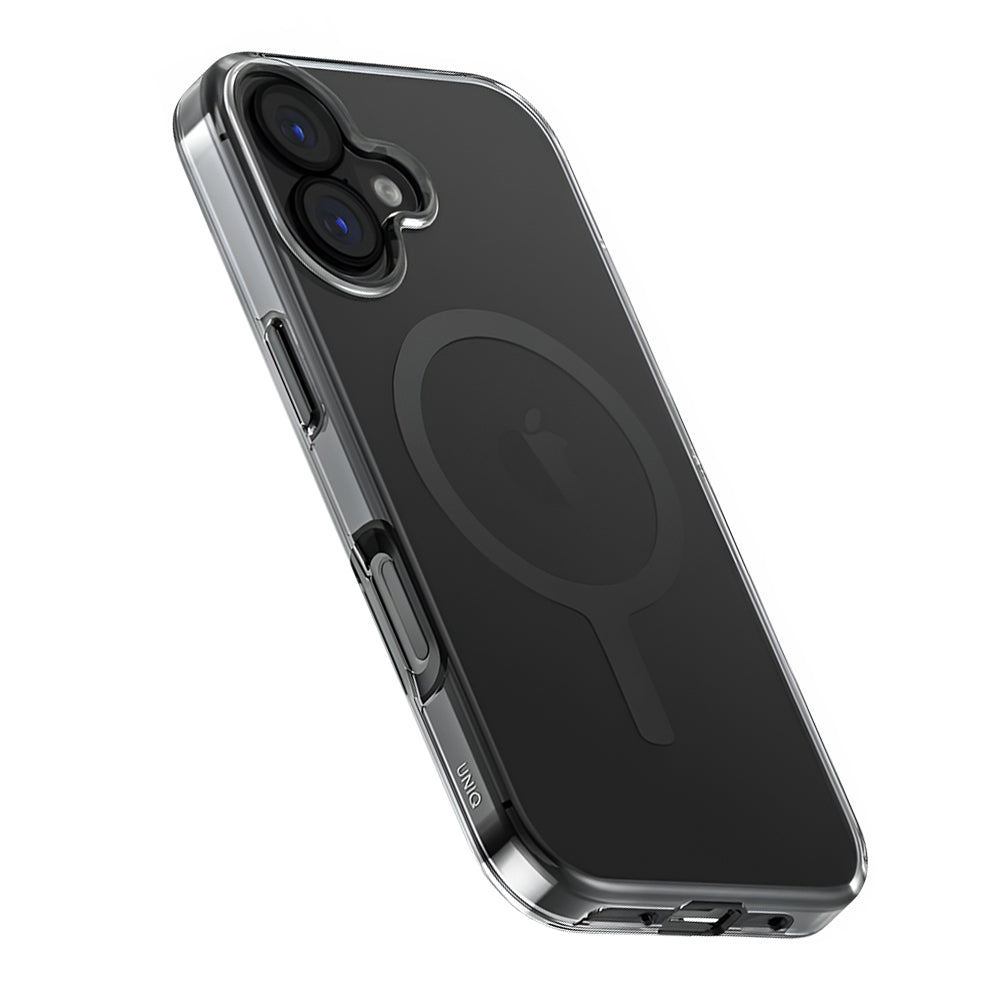 MagSafe-deksel for Apple iPhone 17, UNIQ, Clario MagClick, Røykfarget