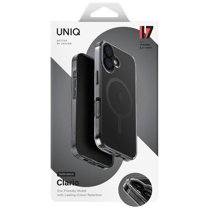 MagSafe-deksel for Apple iPhone 17, UNIQ, Clario MagClick, Røykfarget