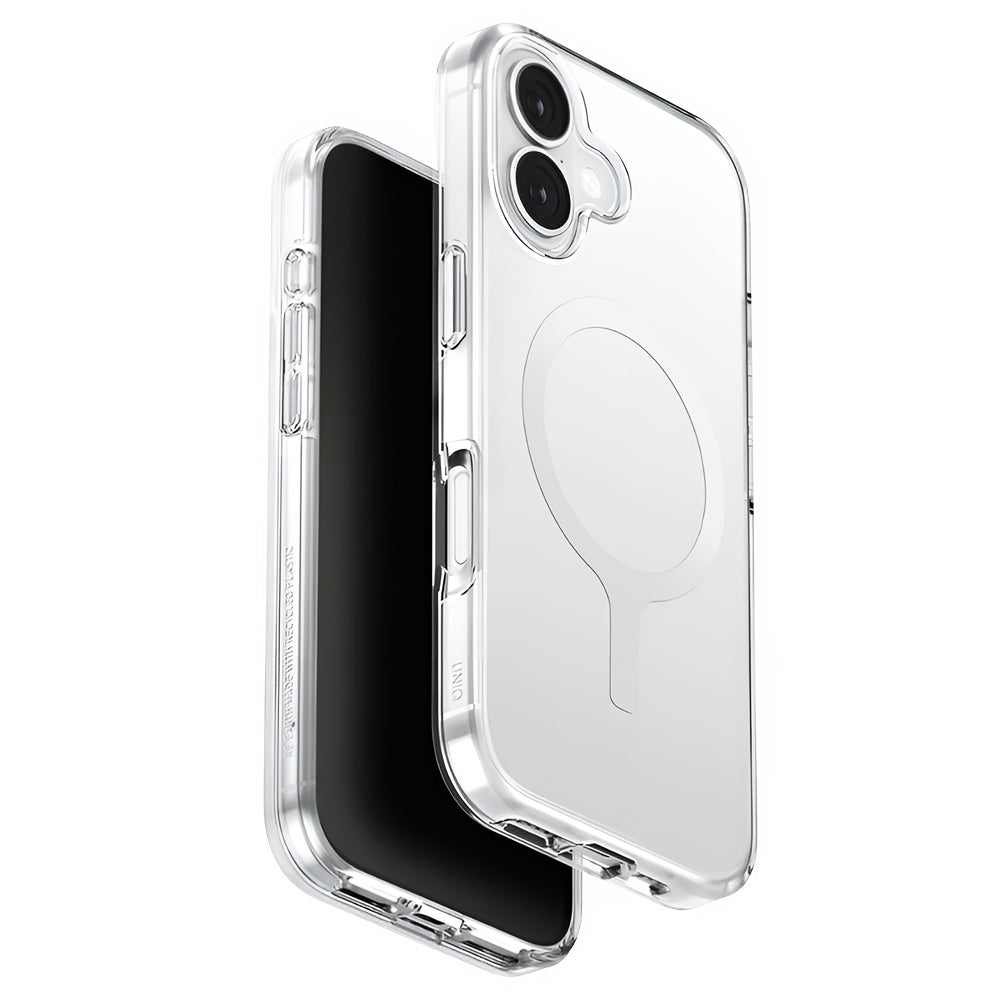 MagSafe deksel for Apple iPhone 17, UNIQ, Clario MagClick, Gjennomsiktig