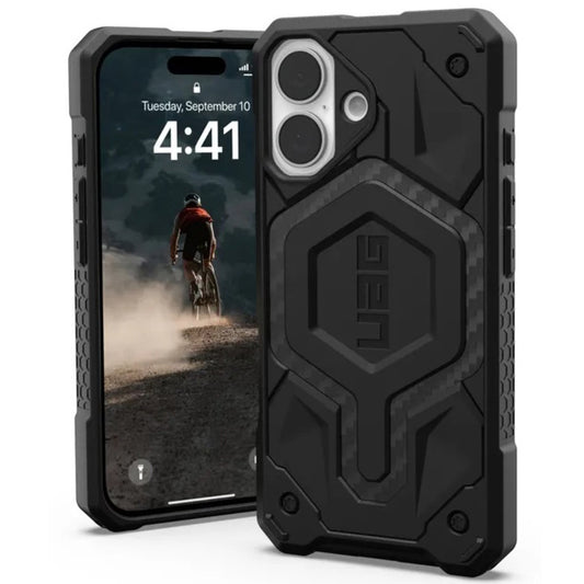 MagSafe-deksel for Apple iPhone 17, Urban Armor Gear, Monarch Pro Carbon, Svart