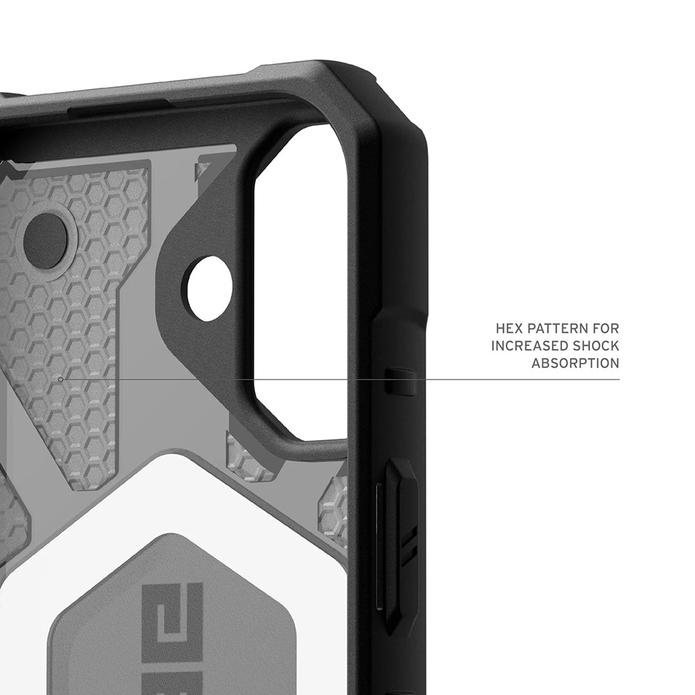 MagSafe-deksel for Apple iPhone 17, Urban Armor Gear, Pathfinder Clear, Grå