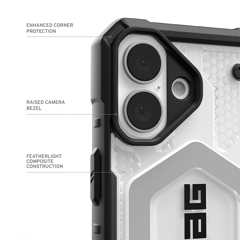 MagSafe-deksel for Apple iPhone 17, Urban Armor Gear, Pathfinder Clear, Gjennomsiktig