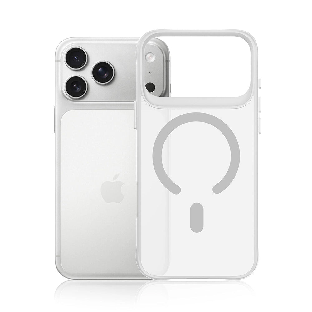MagSafe-deksel til Apple iPhone 18 Pro / 17 Pro, 3MK, Smoke MagCase, hvit
