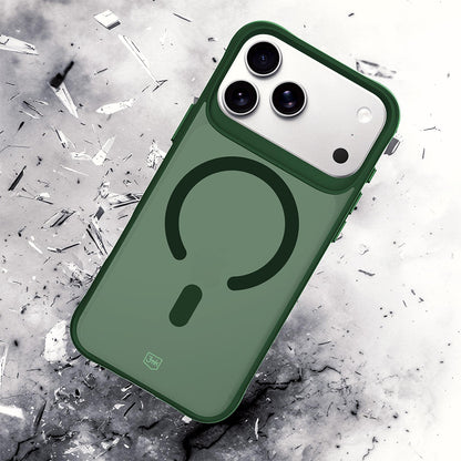 MagSafe-deksel til Apple iPhone 18 Pro / 17 Pro, 3MK, Smoke MagCase, grønn