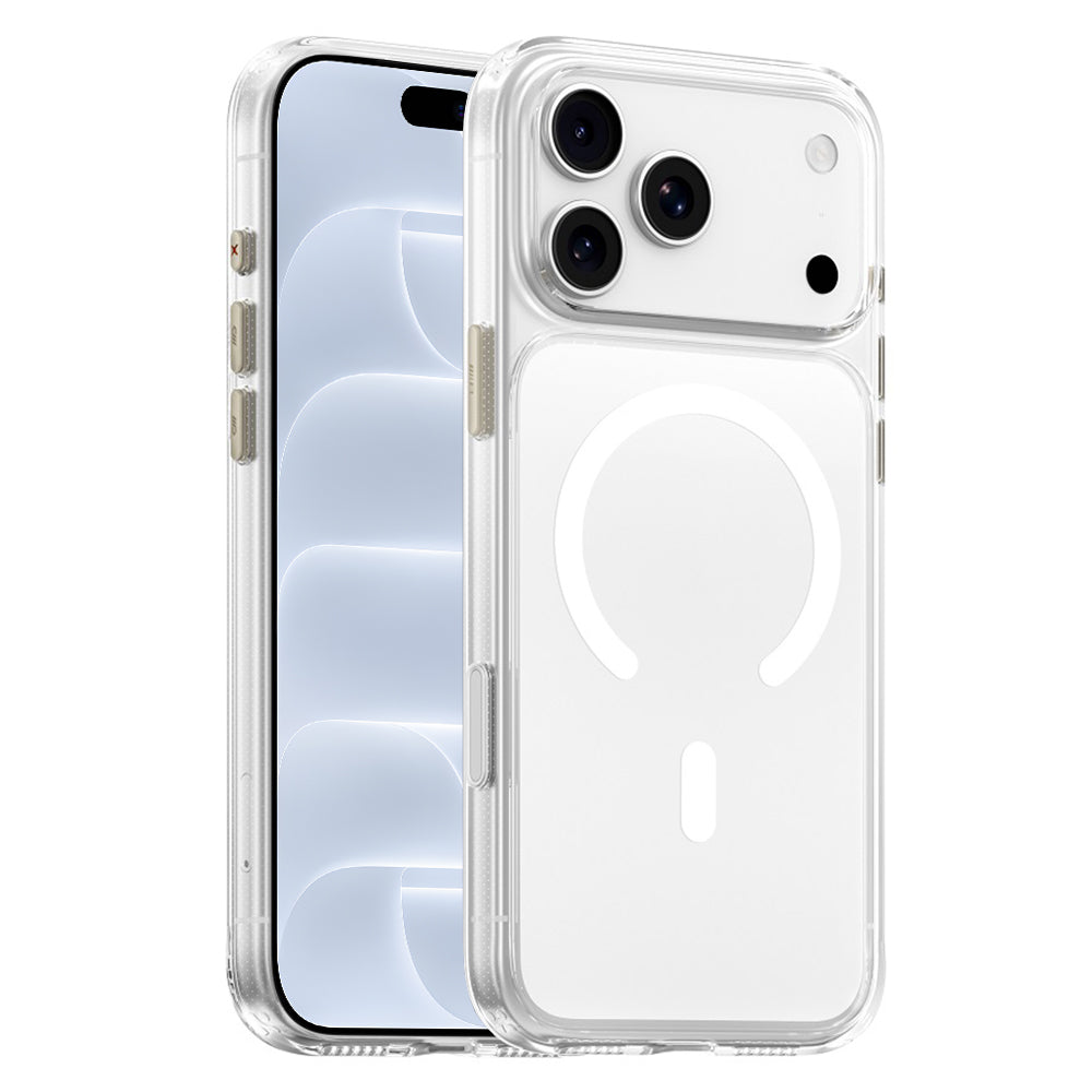 MagSafe-deksel til Apple iPhone 18 Pro / 17 Pro, Blueo, Crystal+ Anti-Drop, gjennomsiktig