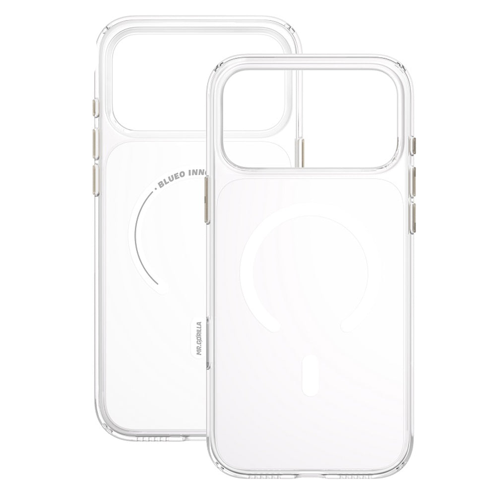 MagSafe-deksel til Apple iPhone 18 Pro / 17 Pro, Blueo, Crystal+ Anti-Drop, gjennomsiktig