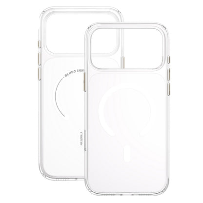 MagSafe-deksel til Apple iPhone 18 Pro / 17 Pro, Blueo, Crystal+ Anti-Drop, gjennomsiktig